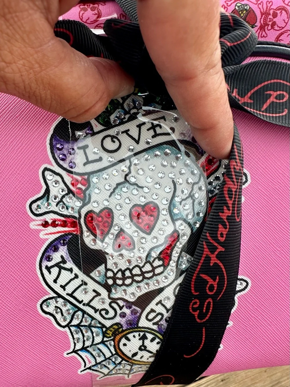 Ed Hardy Love Kills Slowly Cosmetic Bag Set - NWT